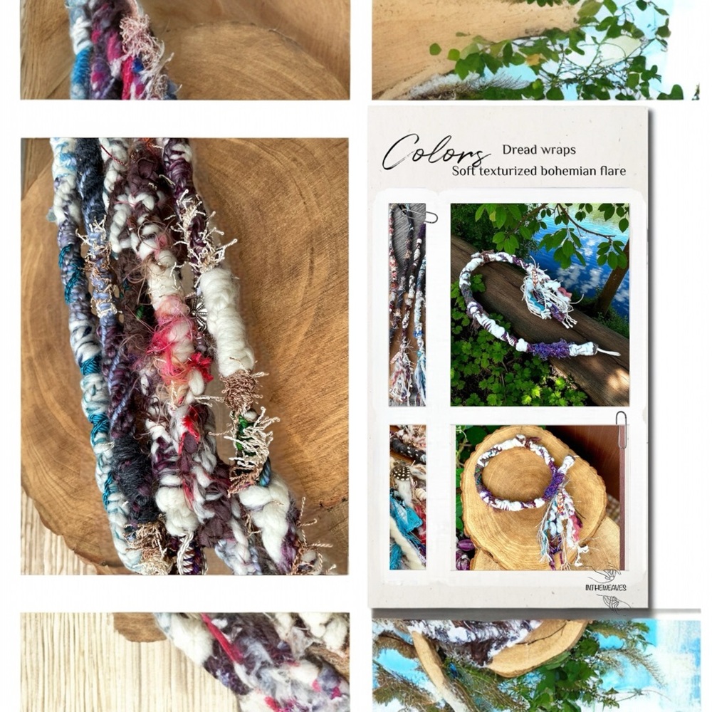 Bohemian Chic Handcrafted Hair Wraps - Multicolor